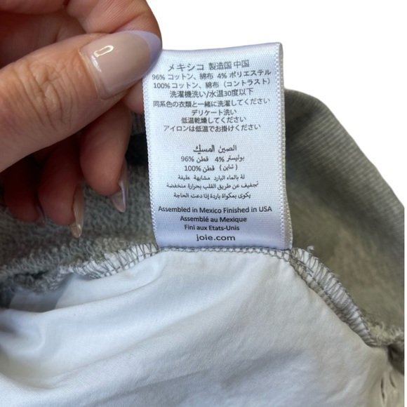 Joie from Revolve - Devra Gray White Sweater, Embroidered Back Detail - Small - Picture 13 of 15